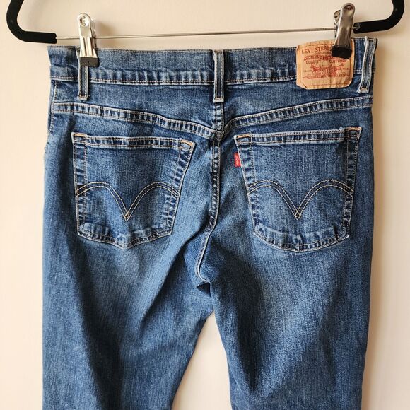 Women's Levi Strauss 550 Classic Relaxed Bootcut Denim Blue Jeans size 10M - Picture 6 of 9